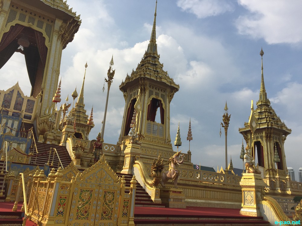 Royal Crematorium for the late King of Thailand , Bhumibol Adulyadej,  at Sanum Luang, Bangkok :: November 2017