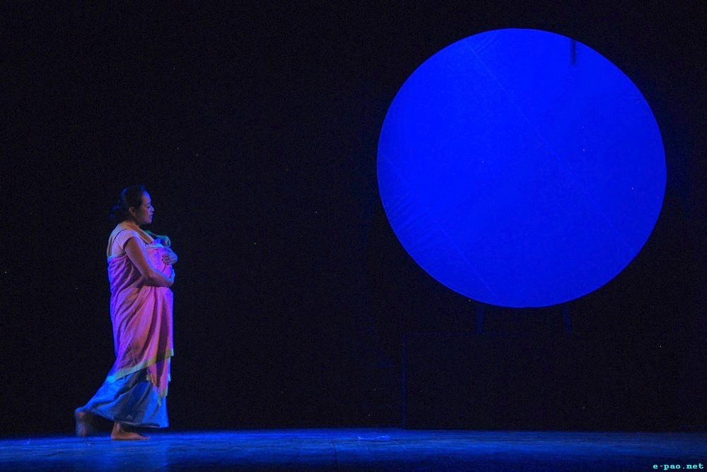 A mother comforting her child : A scene from 'Heyang Athouba' : Rhythm of Manipur's Production at JN Manipur Dance Akademi :: 28 July 2013 
