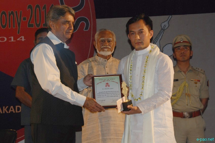Manipur State Kala Akademi Award 2011 ceremony to honour the awardees at Maharaj Chandrakirti Auditorium (MCA) :: 15 April 2014