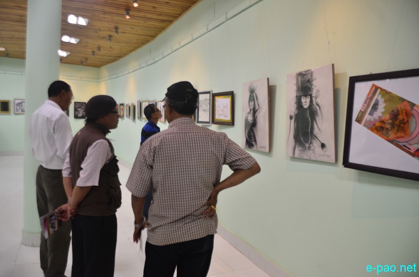 5th Drawing Exhibition at Manipur State Art Gallery, Palace Compound, Imphal  :: April 10 2014