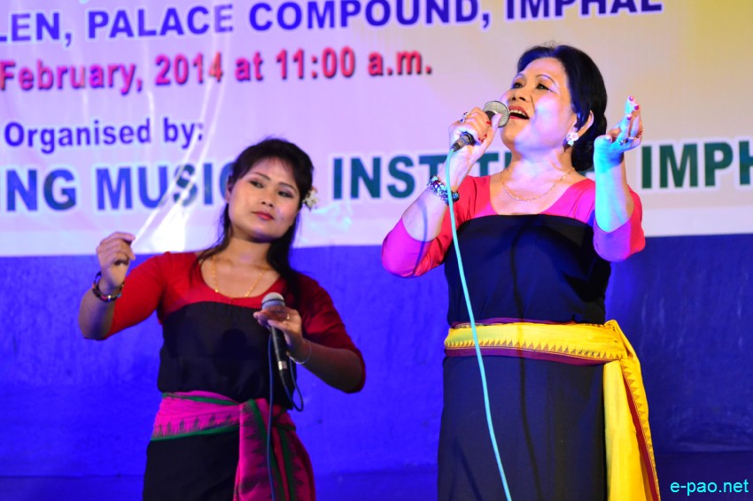 Khullang Eshei by Lourembam Bedapati & party : 'Festival of Folk songs of Manipur' at Lamyanba Shanglen, Imphal :: 10 Feb 2014