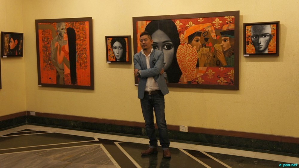 'Pa & Pi' a solo exhibition by Dilip Oinam at India Habitat Centre, Lodhi Road, Delhi :: 10 - 12 January 2014