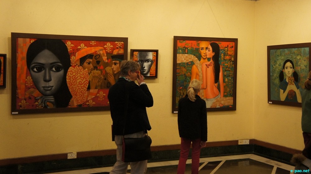 'Pa & Pi' a solo exhibition by Dilip Oinam at India Habitat Centre, Lodhi Road, Delhi :: 10 - 12 January 2014
