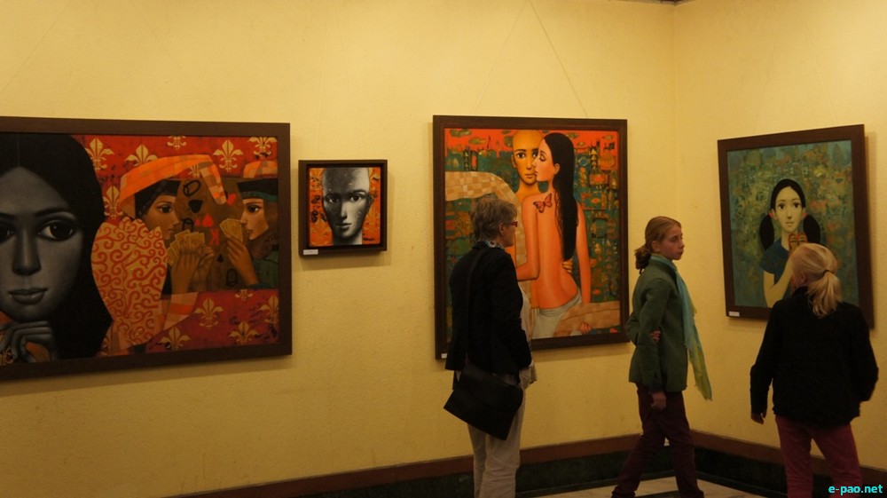 'Pa & Pi' a solo exhibition by Dilip Oinam at India Habitat Centre, Lodhi Road, Delhi :: 10 - 12 January 2014