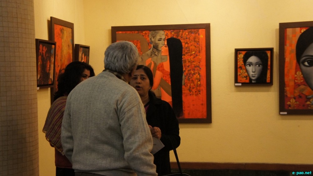 'Pa & Pi' a solo exhibition by Dilip Oinam at India Habitat Centre, Lodhi Road, Delhi :: 10 - 12 January 2014