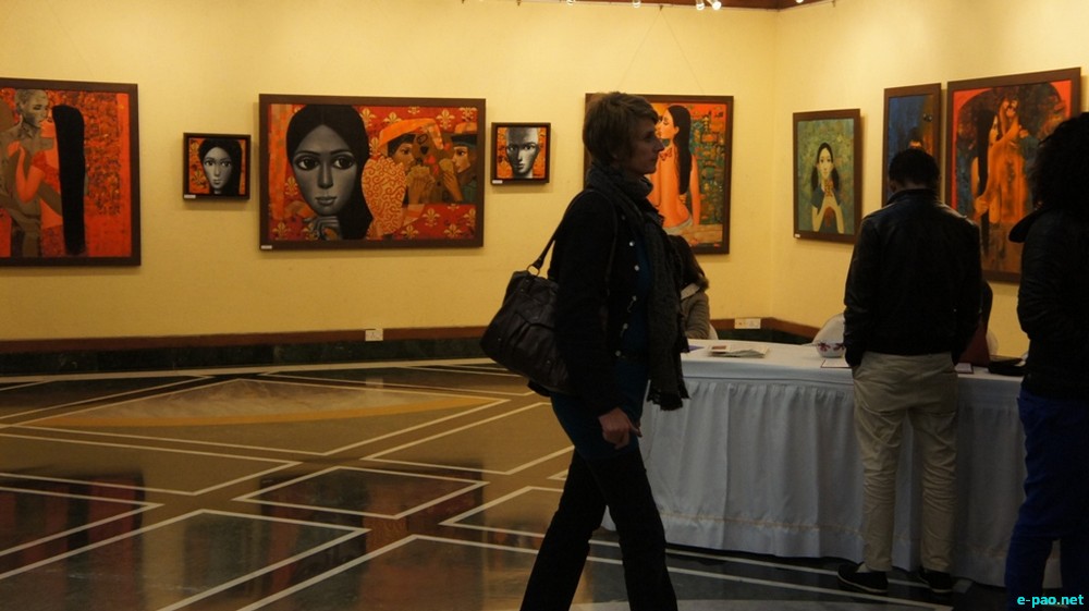 'Pa & Pi' a solo exhibition by Dilip Oinam at India Habitat Centre, Lodhi Road, Delhi :: 10 - 12 January 2014