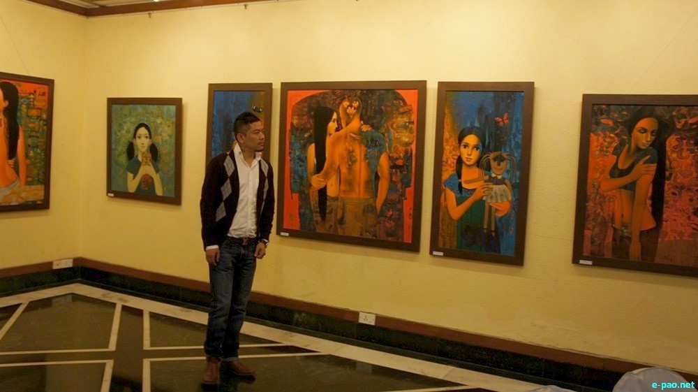 'Pa & Pi' a solo exhibition by Dilip Oinam at India Habitat Centre, Lodhi Road, Delhi :: 10 - 12 January 2014
