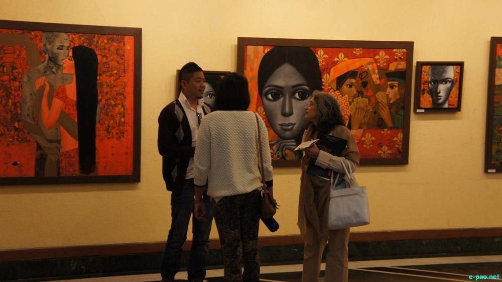 'Pa & Pi' a solo exhibition by Dilip Oinam at India Habitat Centre, Lodhi Road, Delhi :: 10 - 12 January 2014