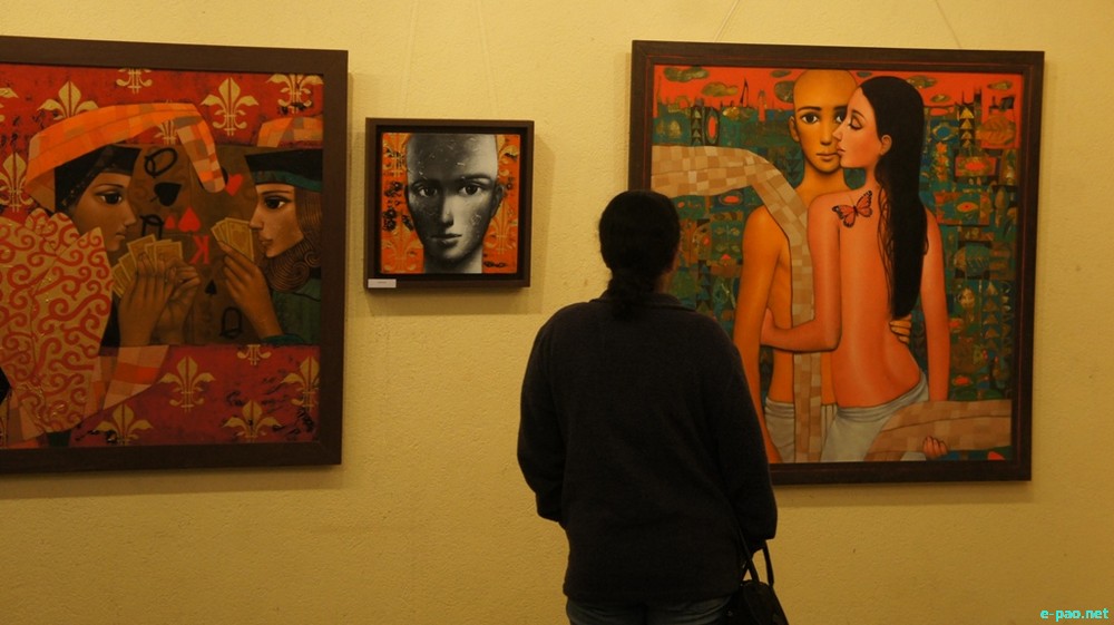 'Pa & Pi' a solo exhibition by Dilip Oinam at India Habitat Centre, Lodhi Road, Delhi :: 10 - 12 January 2014