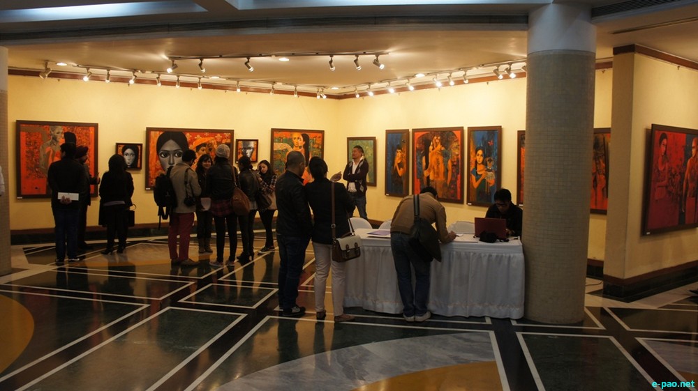 'Pa & Pi' a solo exhibition by Dilip Oinam at India Habitat Centre, Lodhi Road, Delhi :: 10 - 12 January 2014