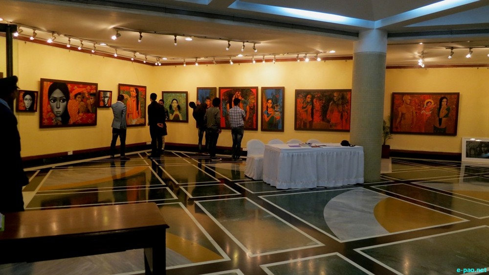 'Pa & Pi' a solo exhibition by Dilip Oinam at India Habitat Centre, Lodhi Road, Delhi :: 10 - 12 January 2014