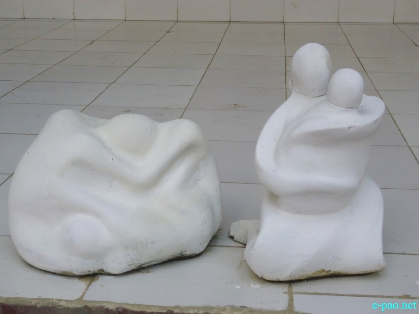 Annual Art Exhibition & unveiling statue of founder Principal (L)Hanjabam Shyamo Sharma :: 23 Feb 2015