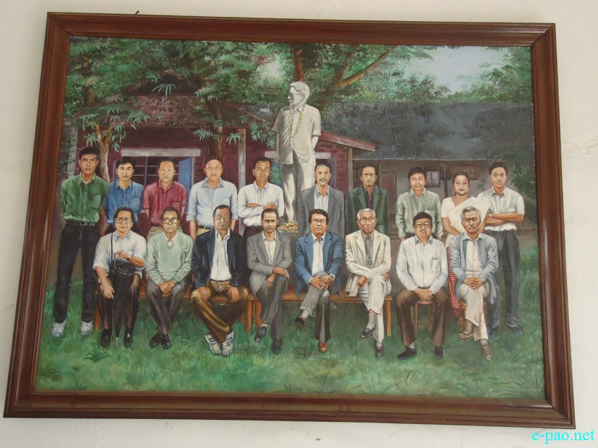 Annual Art Exhibition & unveiling statue of founder Principal (L)Hanjabam Shyamo Sharma :: 23 Feb 2015