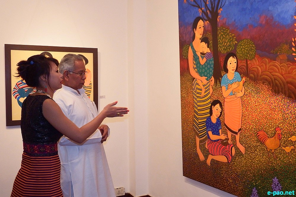 Daughters Unpluck : Solo Painting Exhibition of Meena Laishram at India International Centre (IIC), New Delhi :: May 6 2015