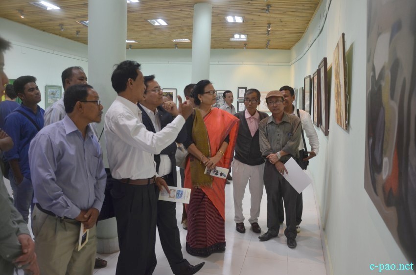 Neogene's 'Creative Ripple' : Art exhibition  at Manipur State Art Gallery, Dept of Art & Culture Complex  :: 20 October 2015
