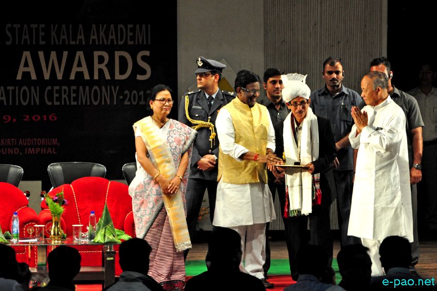 Manipur State Kala Akademi Award Presentation Ceremony for year 2013 at MCA, Palace Compound :: 9th March 2016