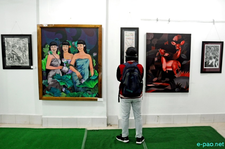 An Art Exhibition organized by Department of Fine Arts at Manipur University, Canchipur :: 29 December 2020