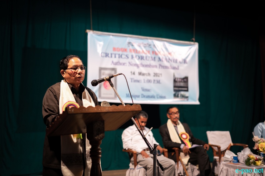Book Release Function 'Critics forum Manipur', Author:  Nongthombam Prechand at MDU (Manipur Dramatic Union) :: 14 March 2021