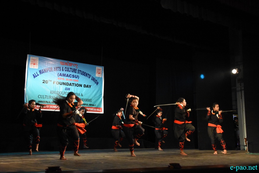 20th Foundation Day / Khudolpot Tamba of All Manipur Arts & Culture Students' Union at JNMDA Auditorium Hall :: 26 May 2019