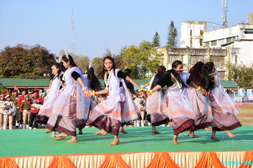 Folk Dance Competition : 70th Indian Republic Day celebration at Imphal :: January 27 2019