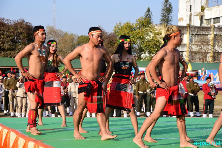 Folk Dance Competition : 70th Indian Republic Day celebration at Imphal :: January 27 2019