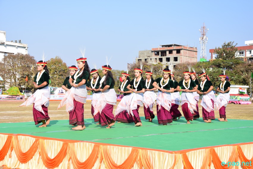 Folk Dance Competition : 70th Indian Republic Day celebration at Imphal :: January 27 2019