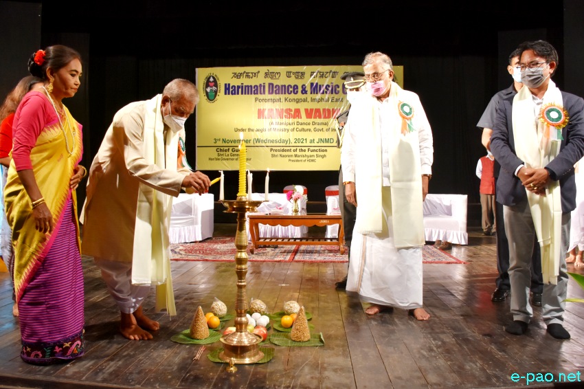 Kansa Vadh: A Manipuri Dance Drama by Harimati Dance & Music Centre at JNMDA, Imphal :: 3rd November 2021