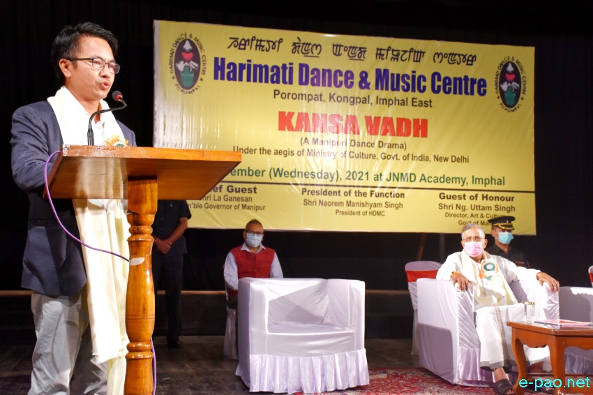 Kansa Vadh: A Manipuri Dance Drama by Harimati Dance & Music Centre at JNMDA, Imphal :: 3rd November 2021