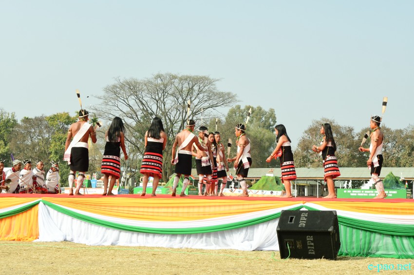 74th Republic Day : Beating of the Retreat ceremony at Manipur Rifles ground, Imphal :: 27th January 2023