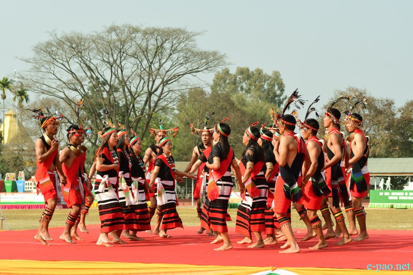 74th Republic Day : Beating of the Retreat ceremony at Manipur Rifles ground, Imphal :: 27th January 2023