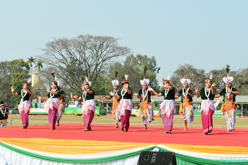 74th Republic Day : Beating of the Retreat ceremony at Manipur Rifles ground, Imphal :: 27th January 2023