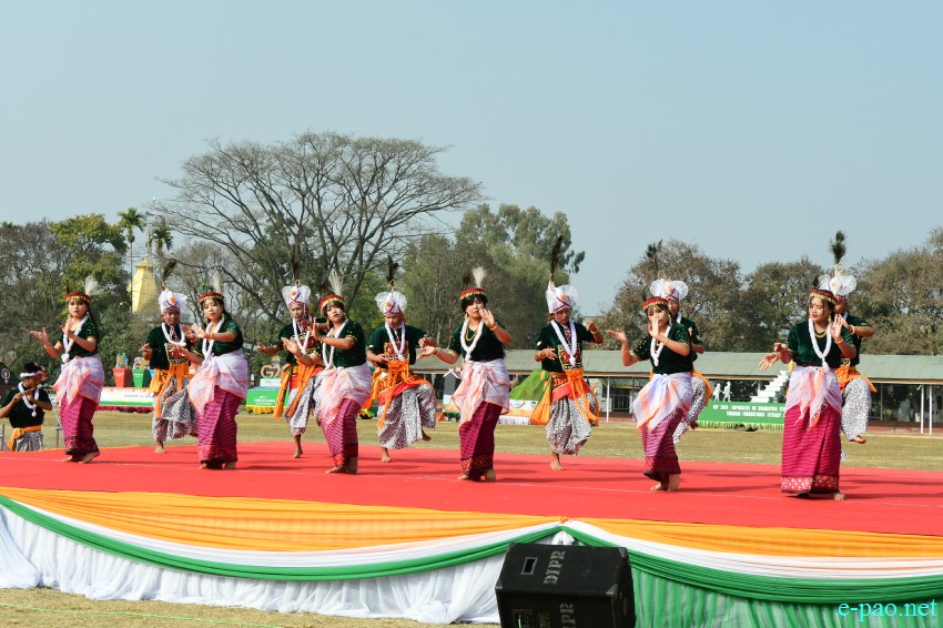 74th Republic Day : Beating of the Retreat ceremony at Manipur Rifles ground, Imphal :: 27th January 2023