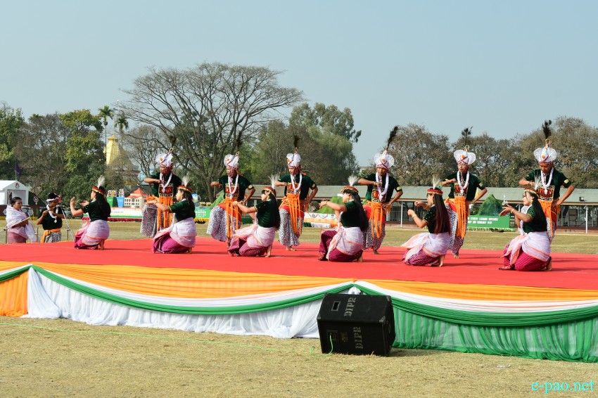 74th Republic Day : Beating of the Retreat ceremony at Manipur Rifles ground, Imphal :: 27th January 2023