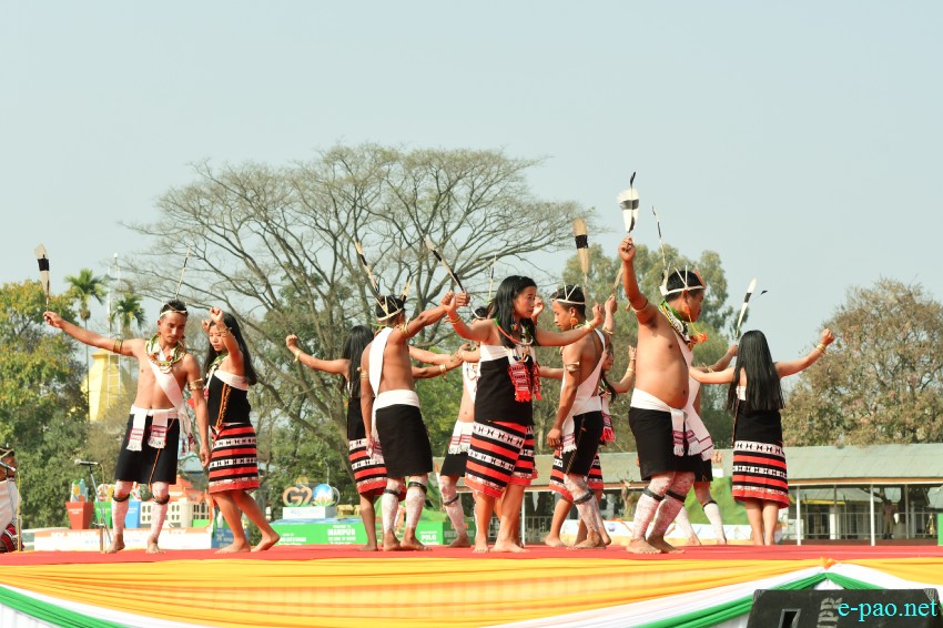 74th Republic Day : Beating of the Retreat ceremony at Manipur Rifles ground, Imphal :: 27th January 2023
