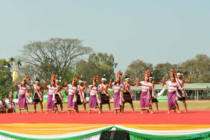 74th Republic Day : Beating of the Retreat ceremony at Manipur Rifles ground, Imphal :: 27th January 2023