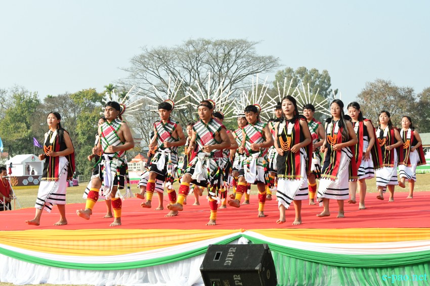 74th Republic Day : Beating of the Retreat ceremony at Manipur Rifles ground, Imphal :: 27th January 2023