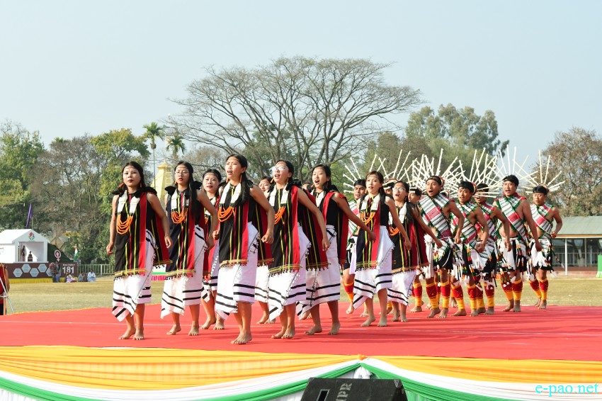 74th Republic Day : Beating of the Retreat ceremony at Manipur Rifles ground, Imphal :: 27th January 2023