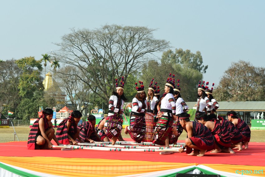 74th Republic Day : Beating of the Retreat ceremony at Manipur Rifles ground, Imphal :: 27th January 2023
