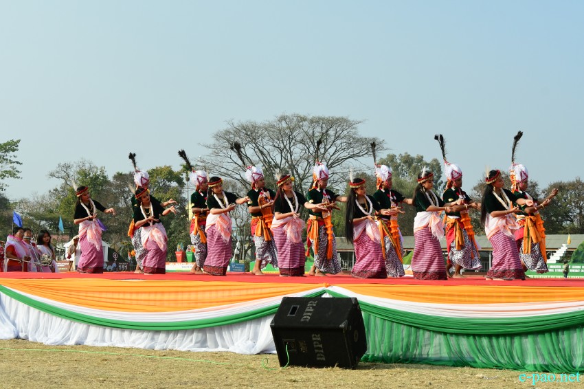 74th Republic Day : Beating of the Retreat ceremony at Manipur Rifles ground, Imphal :: 27th January 2023