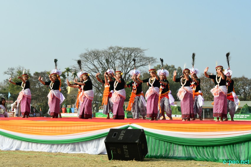 74th Republic Day : Beating of the Retreat ceremony at Manipur Rifles ground, Imphal :: 27th January 2023