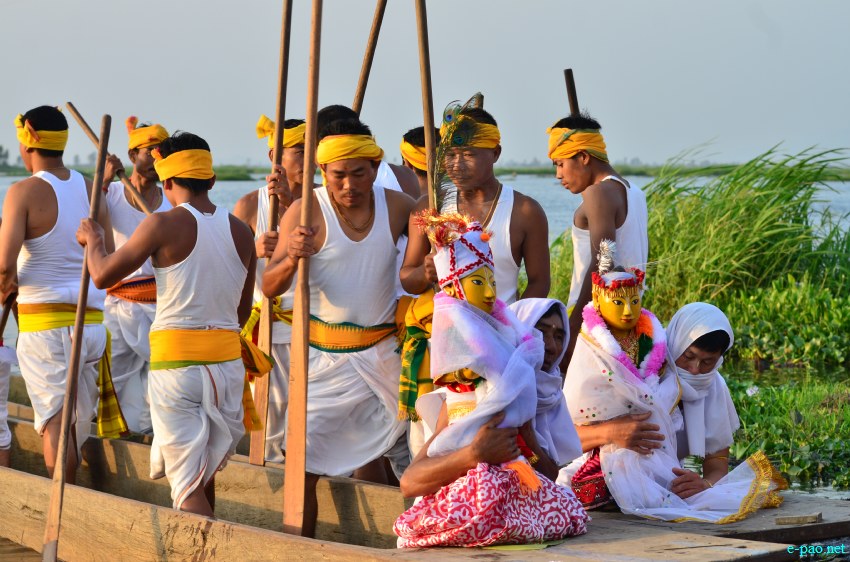 Heeyang Tanaba as a part of Lai Haraoba of Ibudhou Chairellakpa at Thanga on 17th May 2014