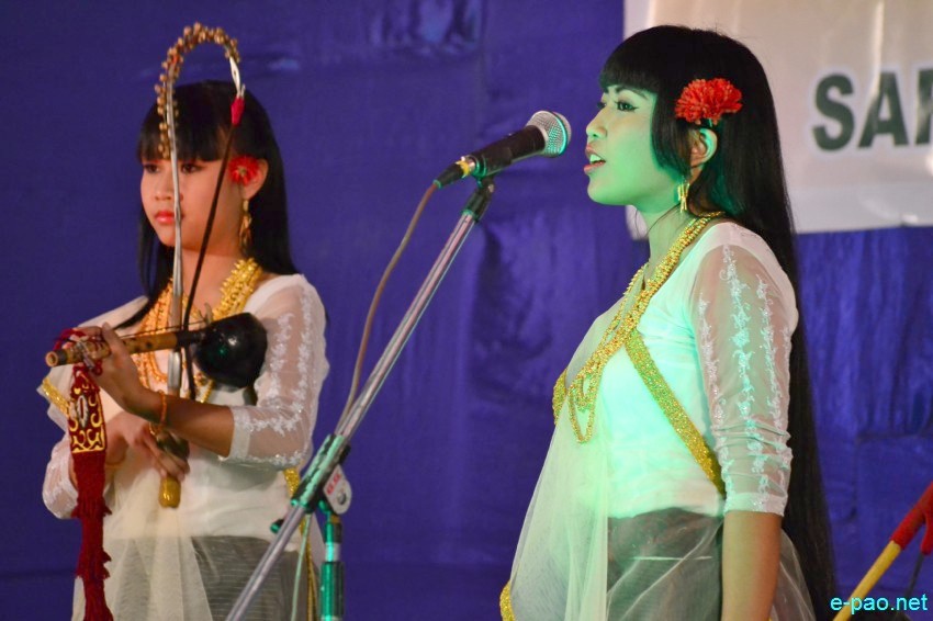 Pena folk songs by Laihui, by M Mangangsana : 'Festival of Folk songs of Manipur' at Lamyanba Shanglen :: 10 Feb 2014
