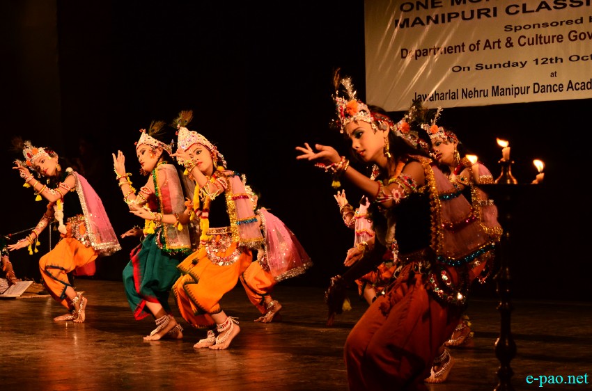  Student of  Lianda folk and Classical Academy performed Gostha Lila at JNMDA, Imphal :: 12th Oct 2014 