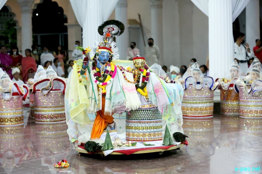 Basanta Raas performance at Shree Shree Govindajee Temple, Imphal :: 15th April 2022