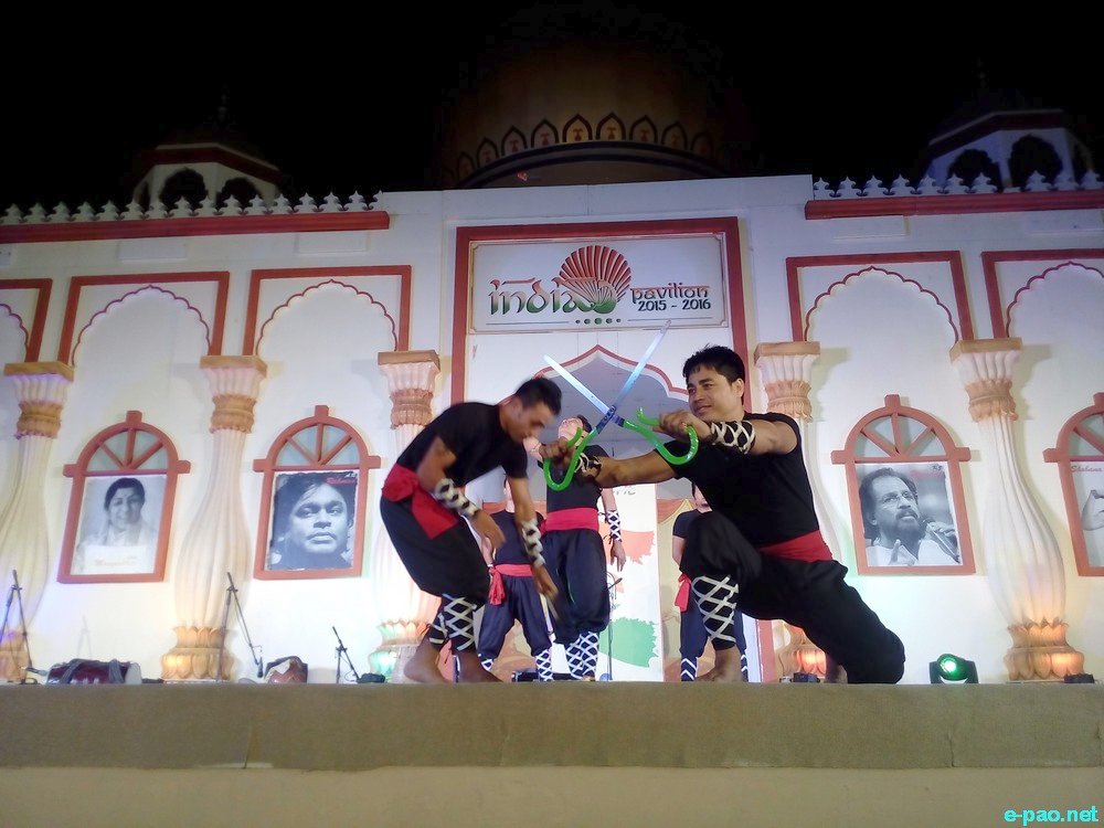 Manipuri Acrobatics Team performance at Dubai Shopping Festival , United Arab Emirates :: January 2016