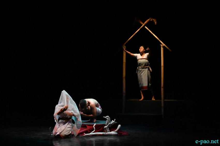 Pi - Thadoi performed by Kalakshetra Manipur at Jawaharlal Nehru Manipur Dance Academy, Imphal :: 19th July 2022
