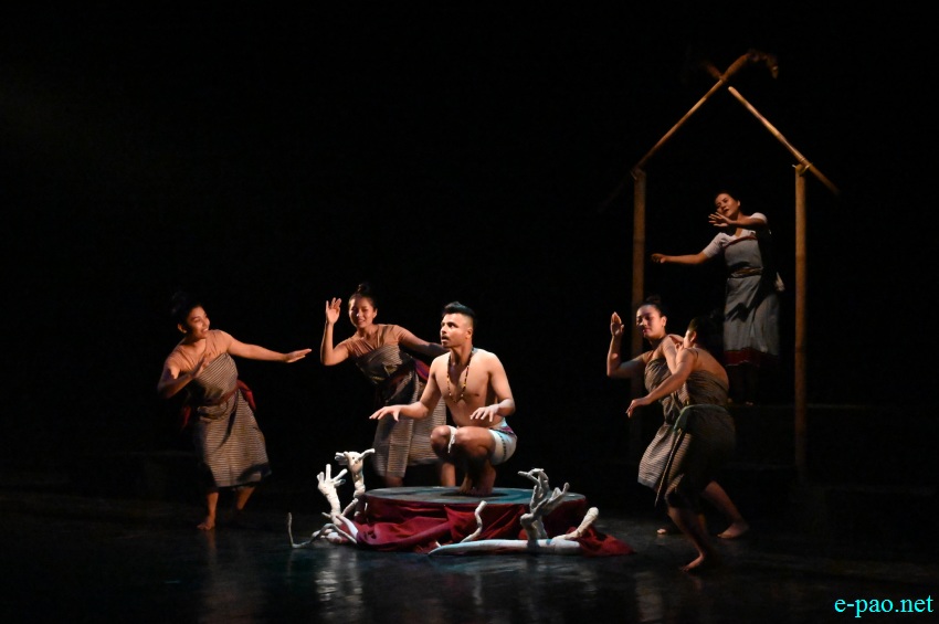  A scene from the Play 'Pi- Thadoi'  