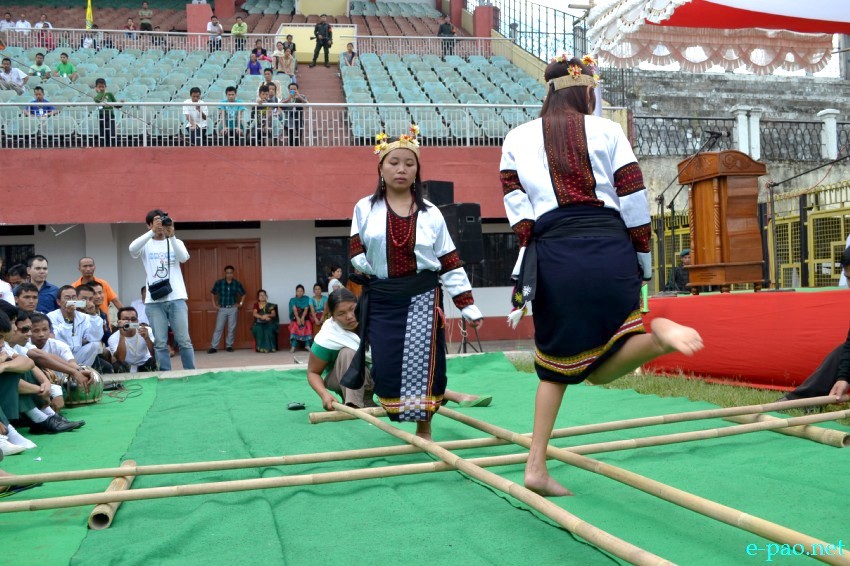 Bamboo Dance by Churchandpur District Disabled Union at 1st State Level Sports Meet  for Person with Disability :: 02 October 2013