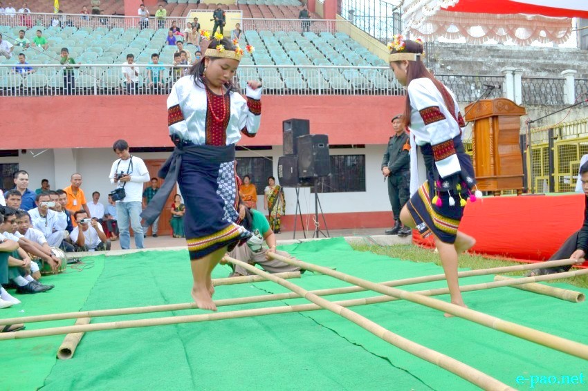 Bamboo Dance by Churchandpur District Disabled Union at 1st State Level Sports Meet  for Person with Disability :: 02 October 2013