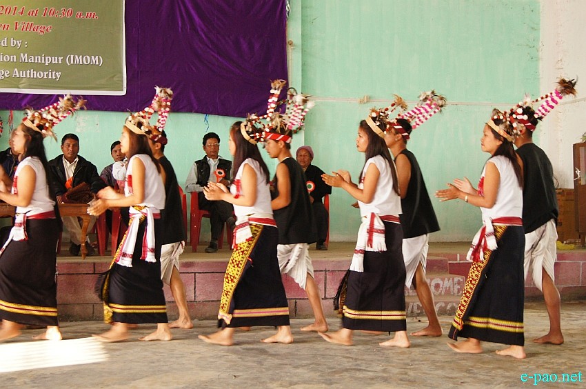 Aimol Dance performed at Cultural Exchange programme of Chandel District at Aimol Khullen Village  :: December 16 2014